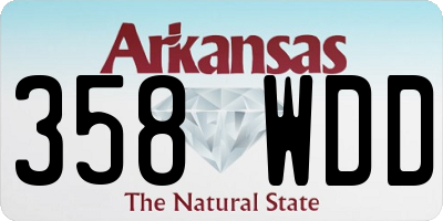 AR license plate 358WDD