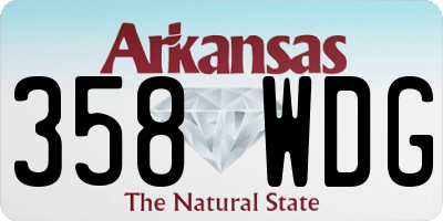 AR license plate 358WDG