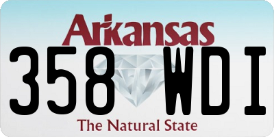 AR license plate 358WDI