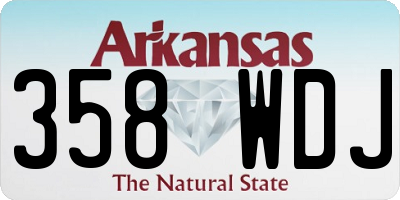 AR license plate 358WDJ