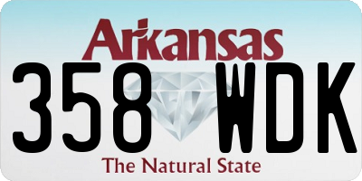 AR license plate 358WDK