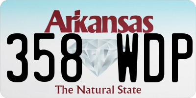 AR license plate 358WDP