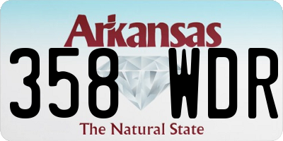 AR license plate 358WDR