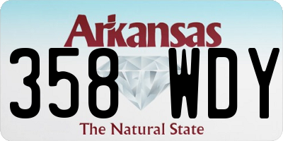 AR license plate 358WDY