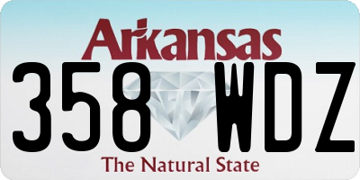 AR license plate 358WDZ