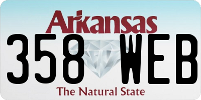 AR license plate 358WEB