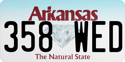AR license plate 358WED