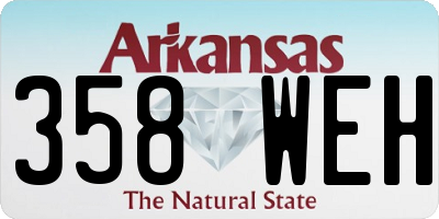 AR license plate 358WEH