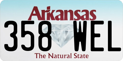 AR license plate 358WEL