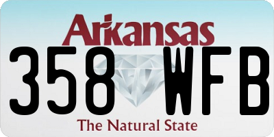AR license plate 358WFB