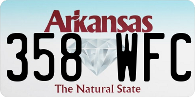 AR license plate 358WFC