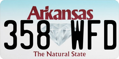 AR license plate 358WFD