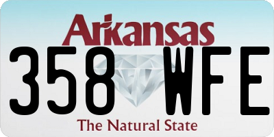 AR license plate 358WFE