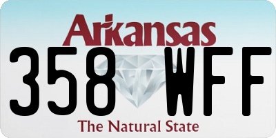 AR license plate 358WFF