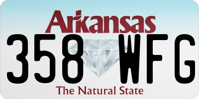 AR license plate 358WFG