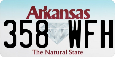 AR license plate 358WFH