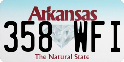 AR license plate 358WFI