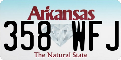 AR license plate 358WFJ
