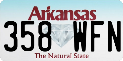 AR license plate 358WFN