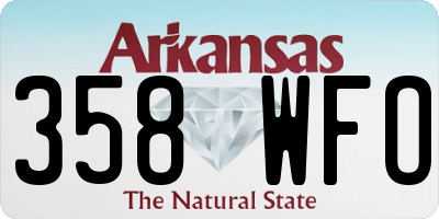 AR license plate 358WFO