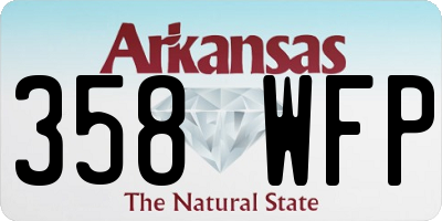 AR license plate 358WFP