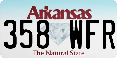 AR license plate 358WFR