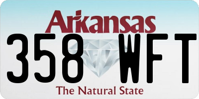 AR license plate 358WFT