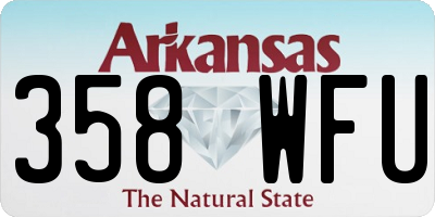AR license plate 358WFU