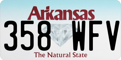 AR license plate 358WFV