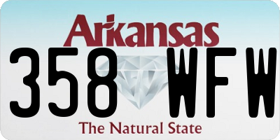 AR license plate 358WFW