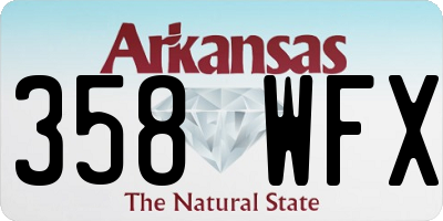 AR license plate 358WFX