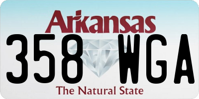 AR license plate 358WGA