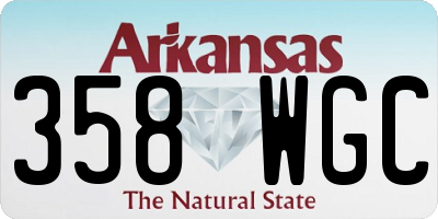 AR license plate 358WGC