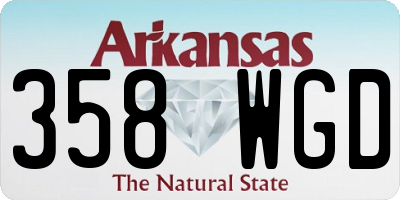 AR license plate 358WGD