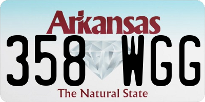 AR license plate 358WGG