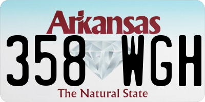 AR license plate 358WGH