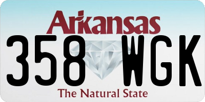 AR license plate 358WGK