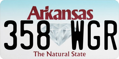 AR license plate 358WGR