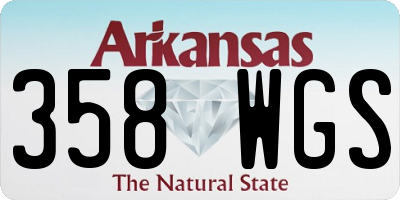 AR license plate 358WGS