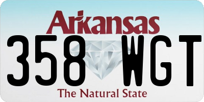 AR license plate 358WGT