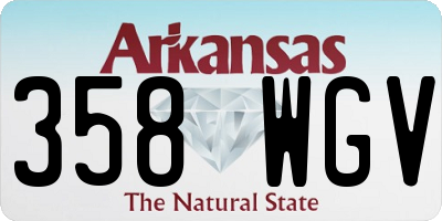 AR license plate 358WGV