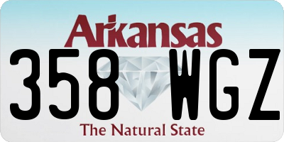 AR license plate 358WGZ