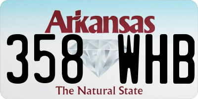 AR license plate 358WHB