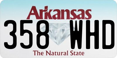AR license plate 358WHD