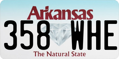 AR license plate 358WHE