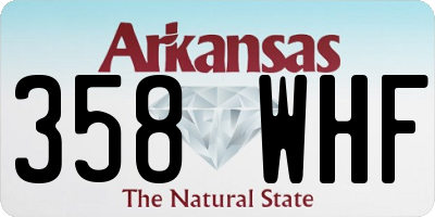 AR license plate 358WHF