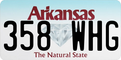 AR license plate 358WHG