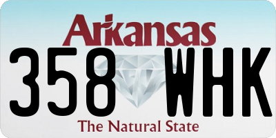 AR license plate 358WHK