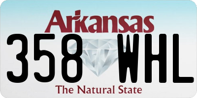 AR license plate 358WHL