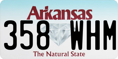 AR license plate 358WHM